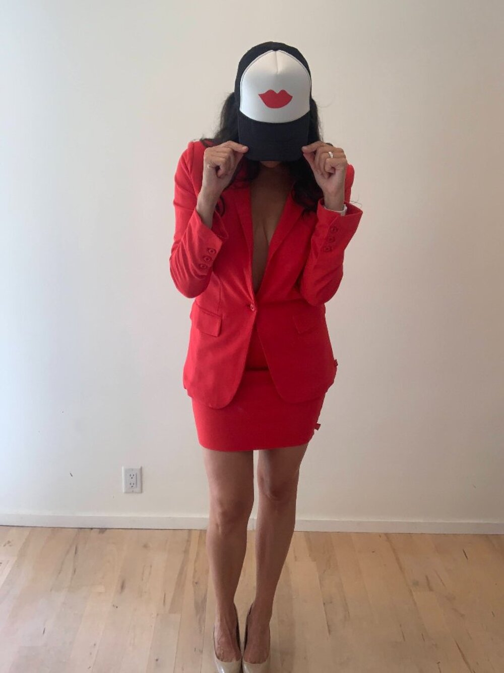 RED PENCIL SKIRT
